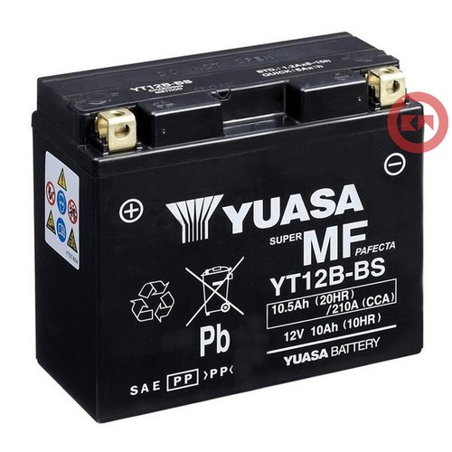 Batteria yuasa yt12b 12v - batteria,