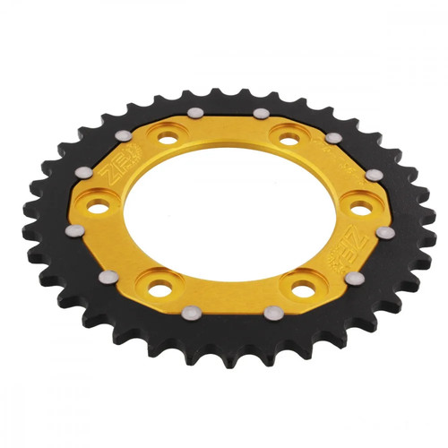 Pignone alluminio oro denti - alluminio,